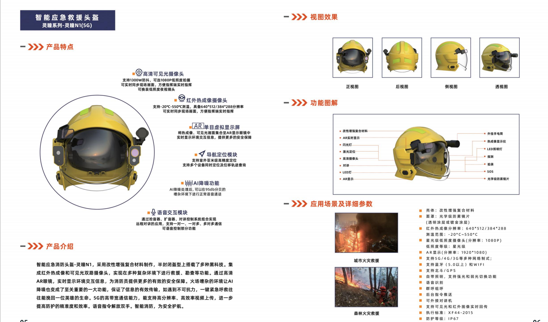 智能应急救援头盔